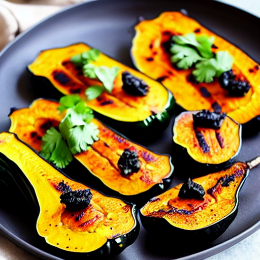 Charred Acorn Squash