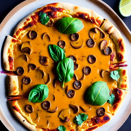 Massaman Curry Pizza