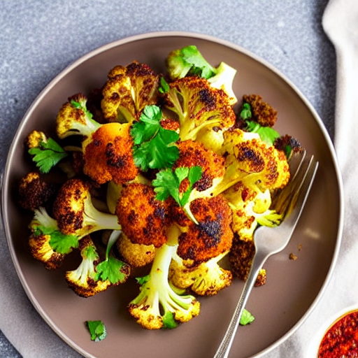 Spicy Roasted Cauliflower