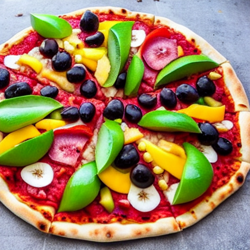 Pizza de Frutas Tropicales