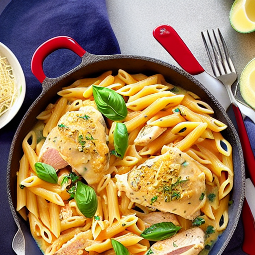 Pasta with Chicken and Cheese