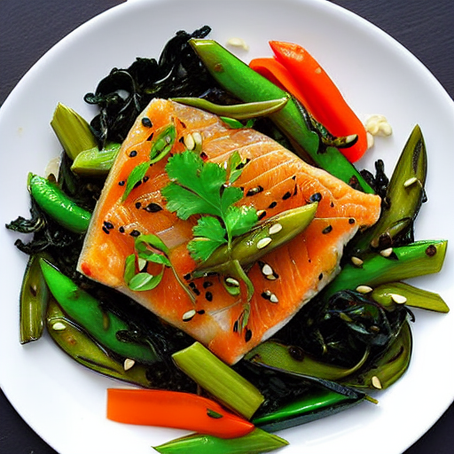 Fish and Seaweed Stir-Fry
