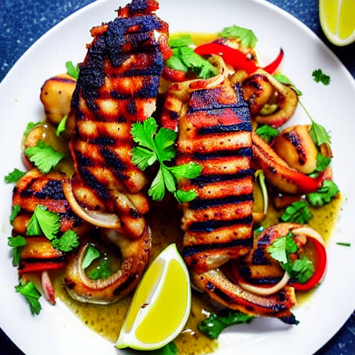 Kalamari with Ouzo