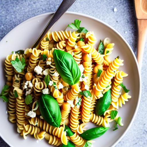 Chickpea Pasta with Feta