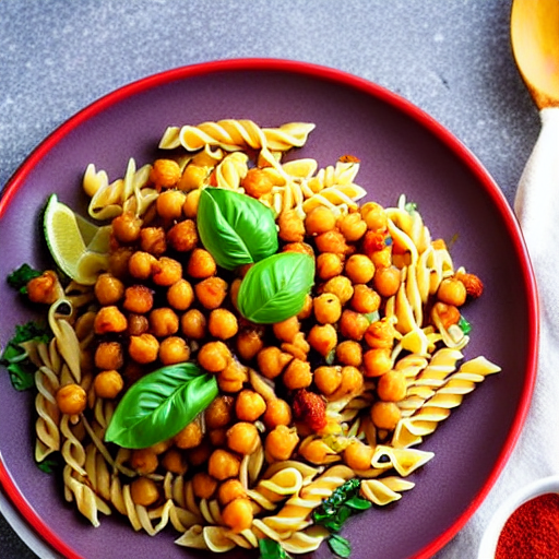 Pasta with Spiced Chickpeas