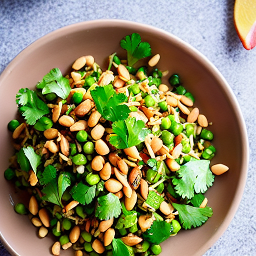 Coriander and Peanuts Salad
