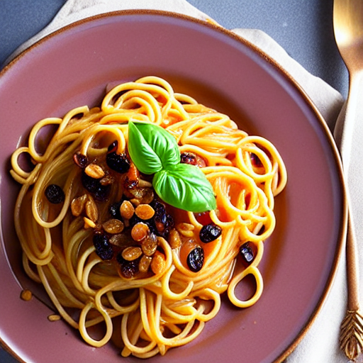 Pasta with Raisins