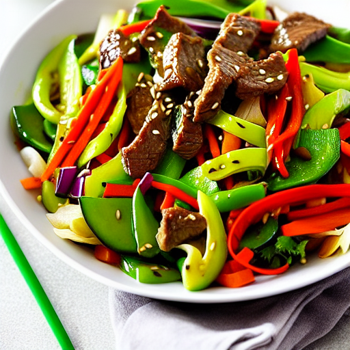 Beef and Vegetable Salad Stir-Fry