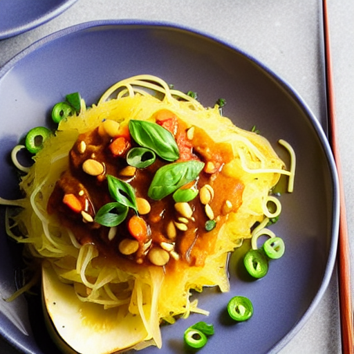 Spaghetti Squash Yakiudon