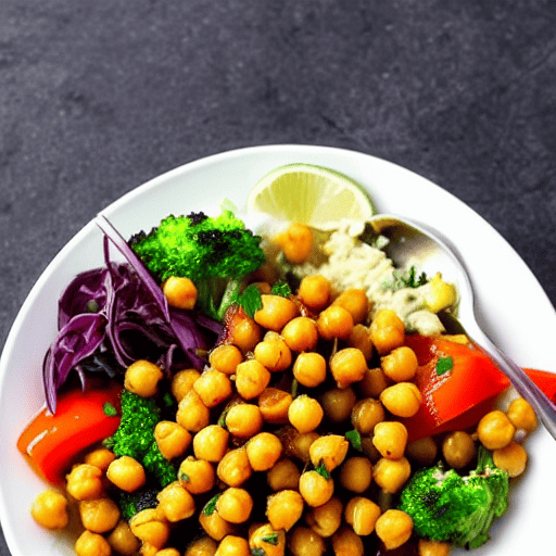 Grilled Vegetable and Chickpea Bowl