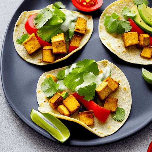 Crispy Tofu and Vegetable Tacos