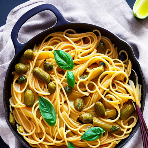 Pasta con Alcachofas