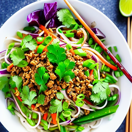 Larb Moo Noodle Salad