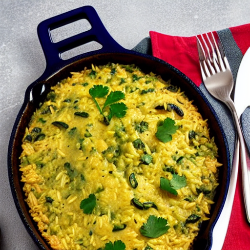 Poblano Rice Casserole