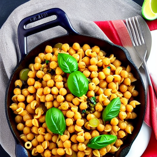 Pasta aux Pois Chiches