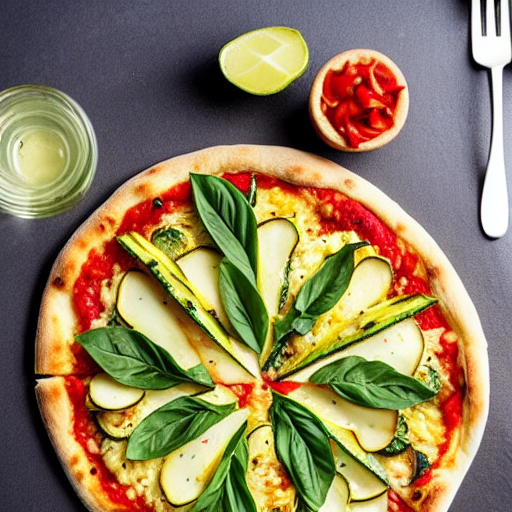Pizza aux Courgettes