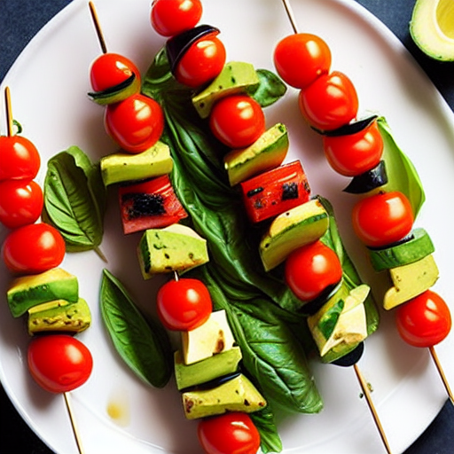 Vegan Caprese Skewers
