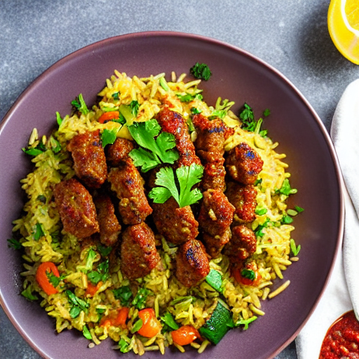 Riz Bil Kousa W Kefta