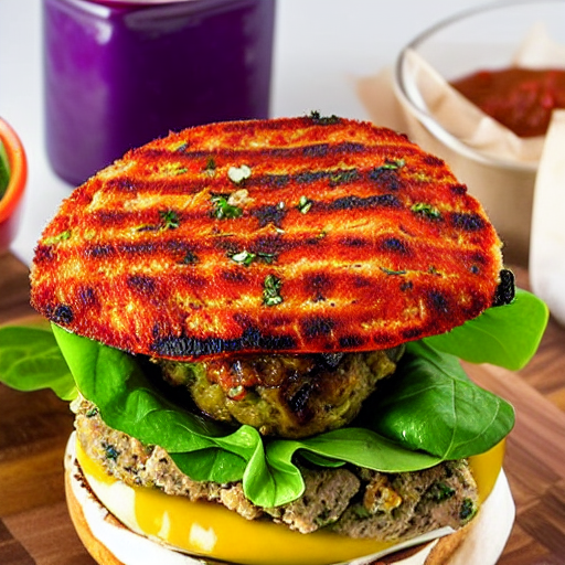 Moroccan Eggplant Burger