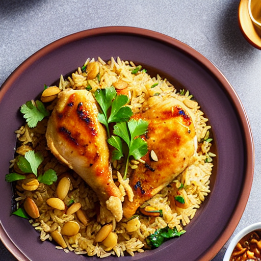 Riz au Poulet et Amandes