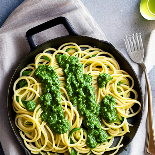 Pâtes à la Sauce Verte