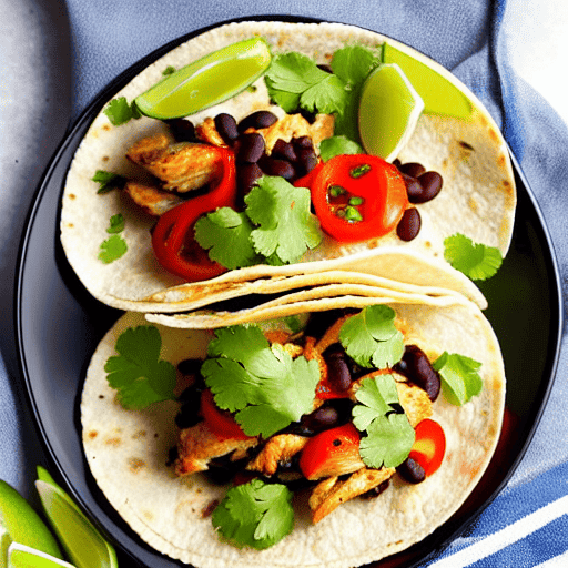 Chicken and Black Bean Tacos