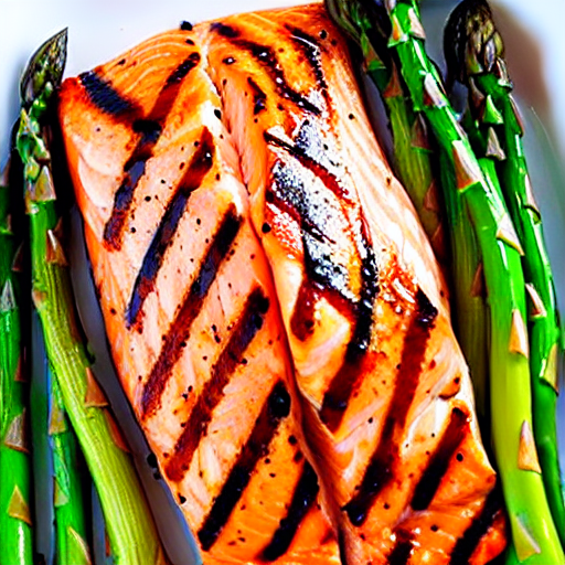 Grilled Salmon and Asparagus