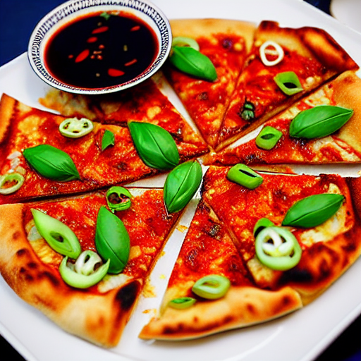Hunan Spicy Fish Pizza