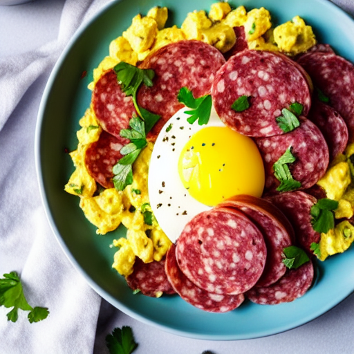 Uova Strapazzate con Salame