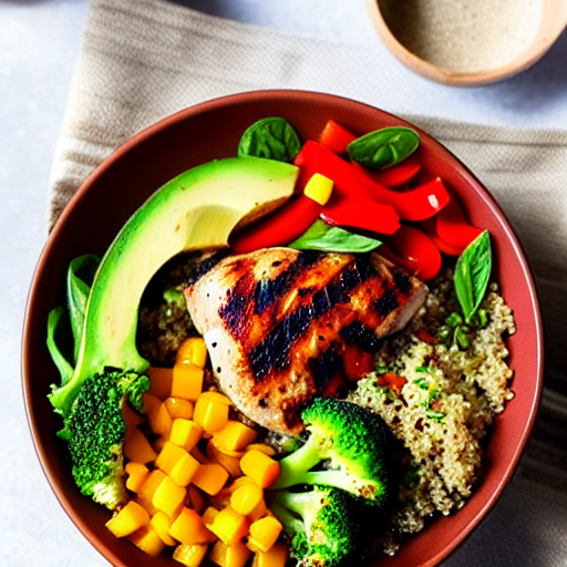 Grilled Chicken and Quinoa Bowl