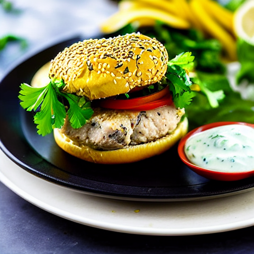 Preserved Lemon Chicken Burger
