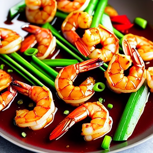 Sichuan Style Spicy Shrimp and Eggplant