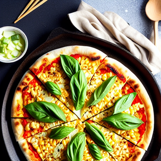 Korean Corn Cheese Pizza