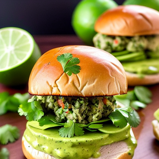 Cilantro Lime Turkey Burger
