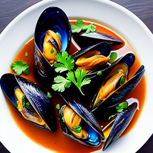 Steamed Mussels with Soy Sauce