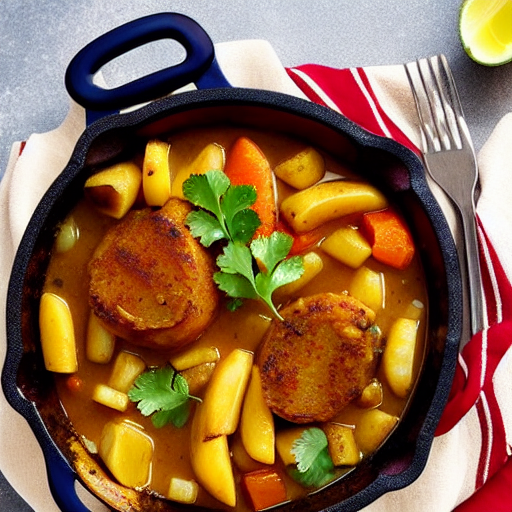 Tajine de Pomme de Terre et Viande