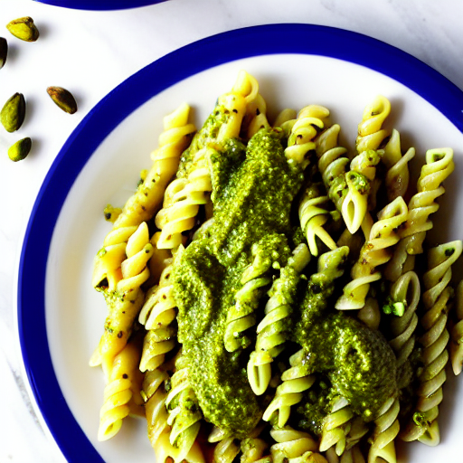 Pasta con Pesto di Pistacchi