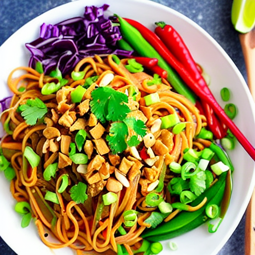 Spicy Peanut Noodle Salad