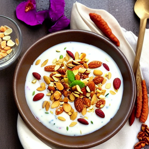Moroccan Yogurt with Nuts