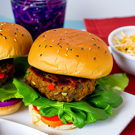 Korean Lentil Burger