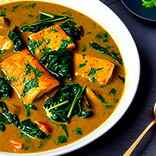 Fish and Spinach Curry