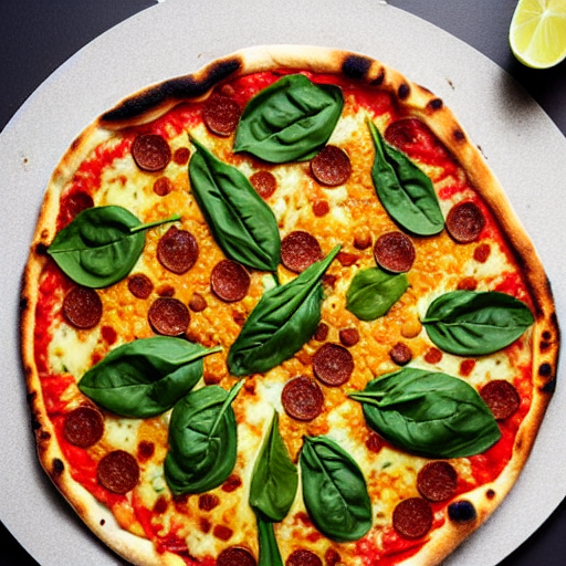 Pizza de Lentejas y Espinacas