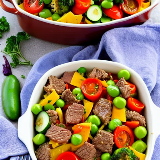 Beef and Vegetable Salad Casserole