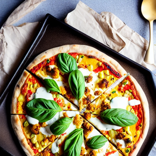Cauliflower and Tahini Pizza