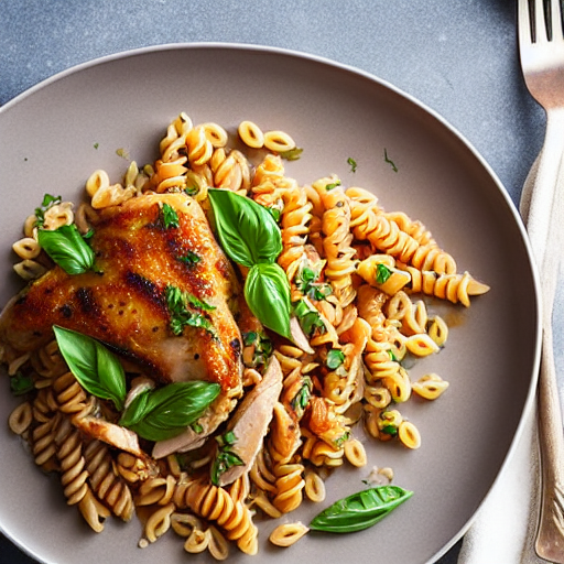 Pasta with Chicken and Farro