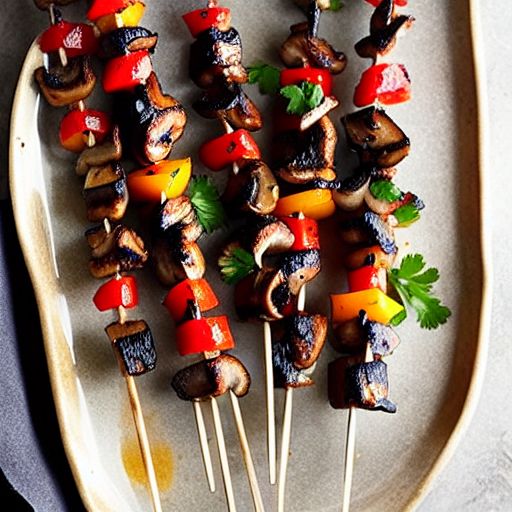 Wild Mushroom Skewers