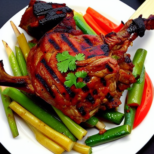 Grilled Lamb Shank