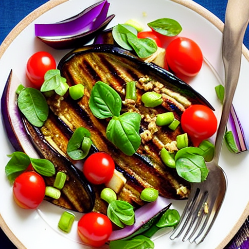 Roasted Eggplant Salad