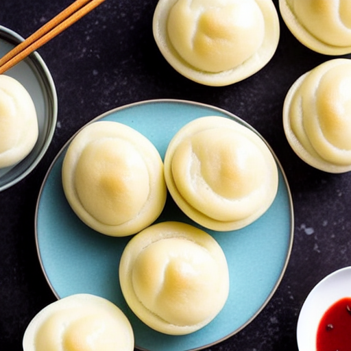 Keto Steamed Custard Buns