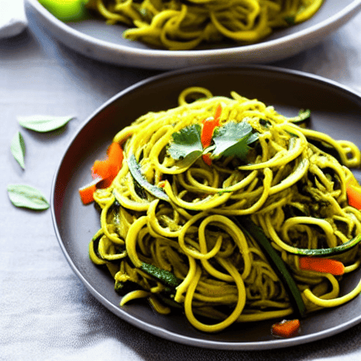 Keto Saag Aloo Noodles